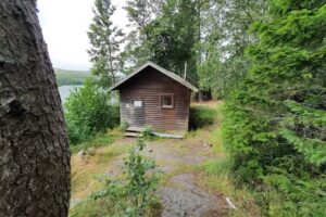 Östliche Blockhütte auf Tärnättholmarna
