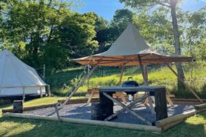 Glamping i Bergs slussar