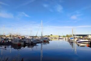 Husbilsställplatsen i Lundåkrahamnen