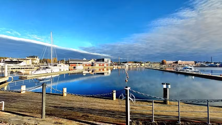 Oskarshamns havns parkeringsplads