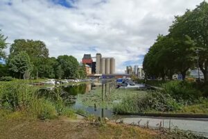 Parking space at the port